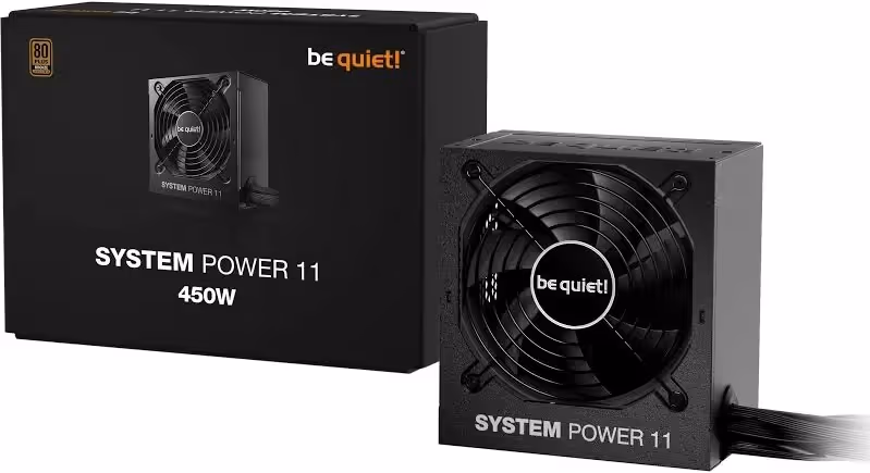 Alimentation PC semi modulaire Be Quiet System Power 11 450W 80 PLUS Bronze noir - image 2