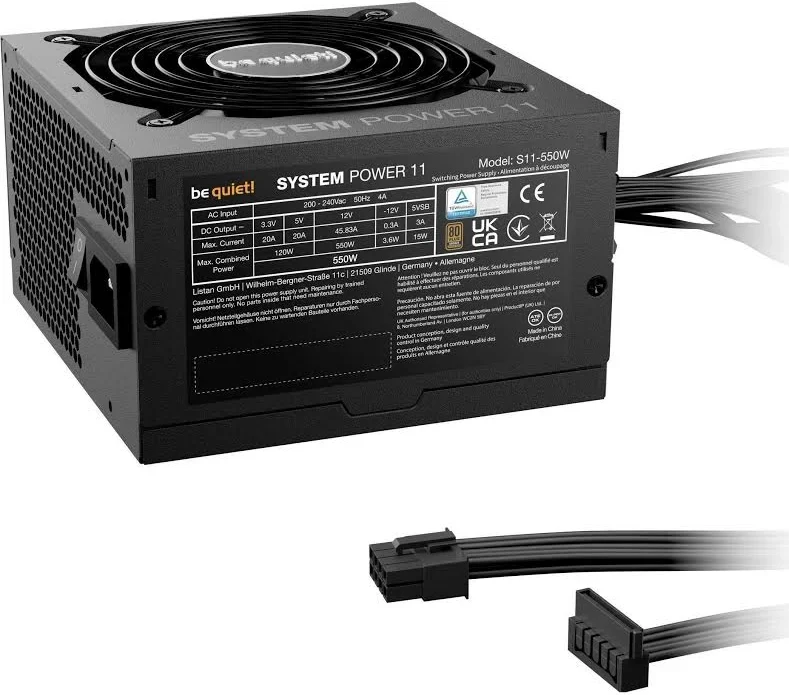 Alimentation PC semi modulaire Be Quiet System Power 11 550W 80 PLUS Bronze Noir - image 3