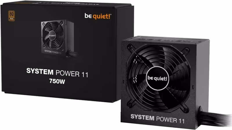 Alimentation PC semi modulaire Be Quiet System Power 11 750W 80 PLUS Bronze noir - image 3