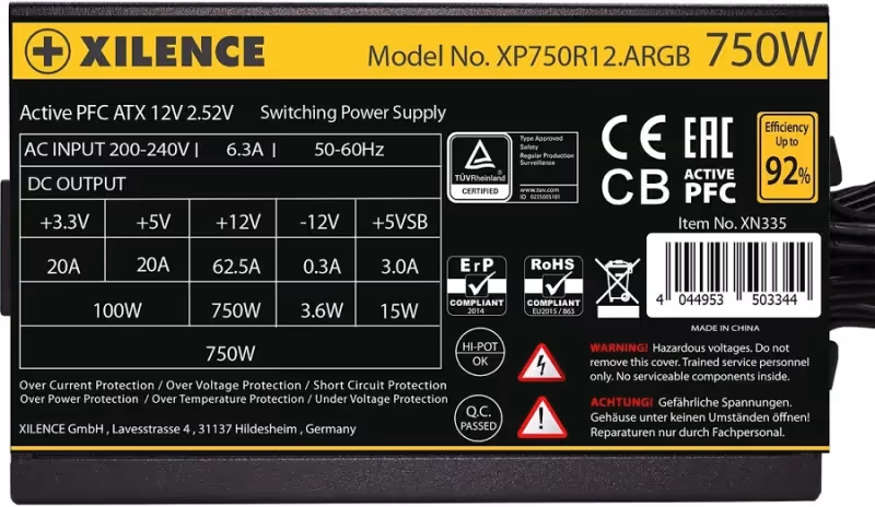 Gaming Gold ARGB alimentation 750 watt - image 4