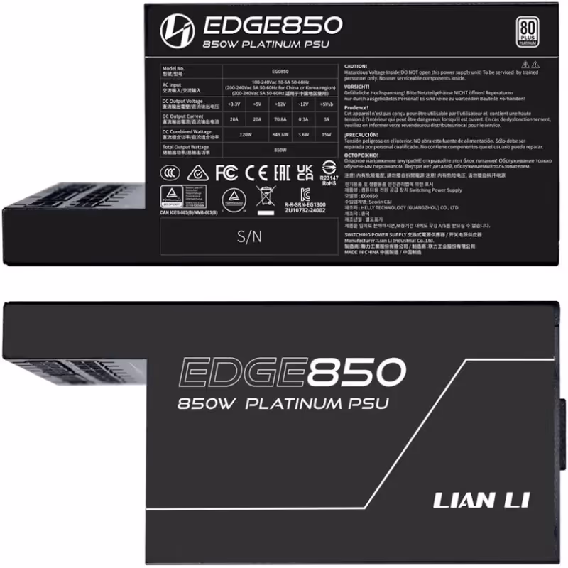 EDGE EG0850 Black alimentation modulaire 850 watt - image 4