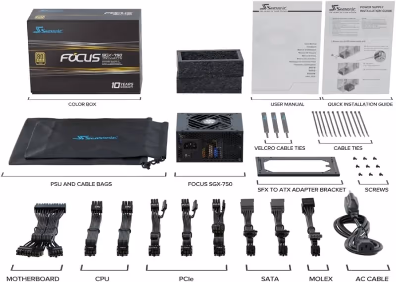 Focus SGX (2021) alimentation  modulaire 750 watt - image 2