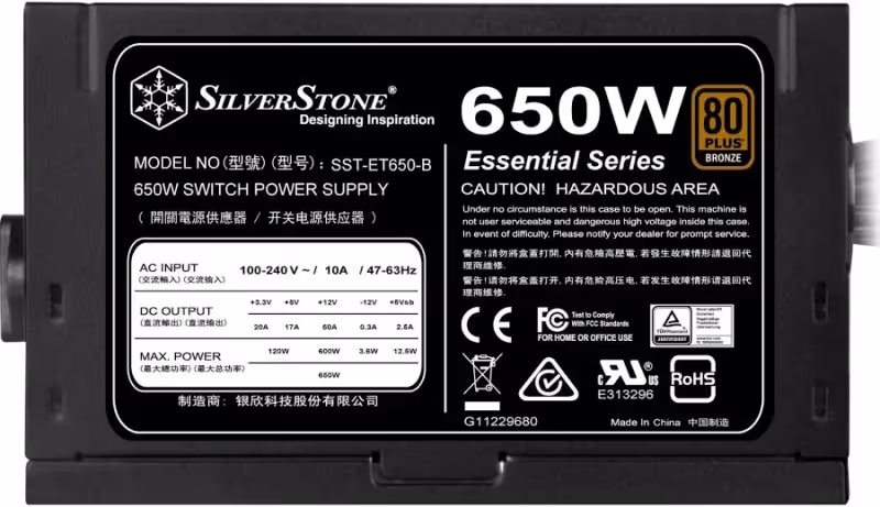 SST-ET650-B v1.4 alimentation  650 watt - image 2