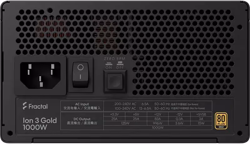 ION Gold 3 Black alimentation  modulaire 1000 watt - image 3
