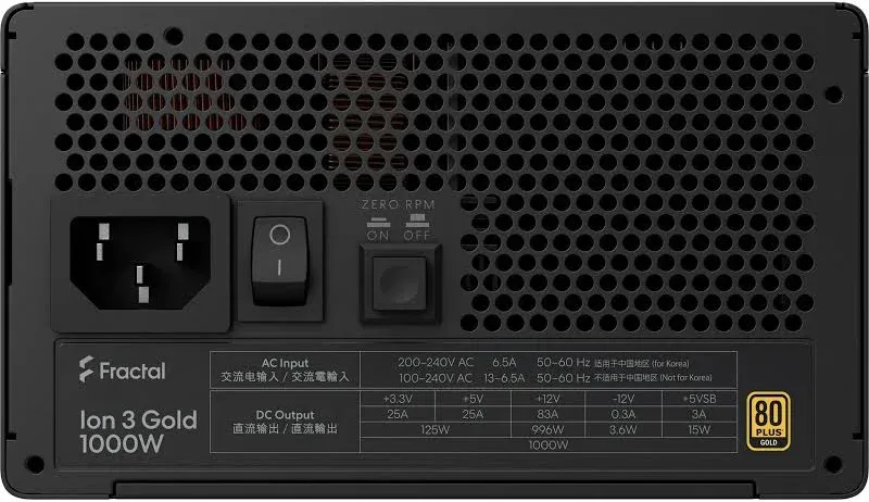 ION Gold 3 Black alimentation  modulaire 1000 watt - image 3