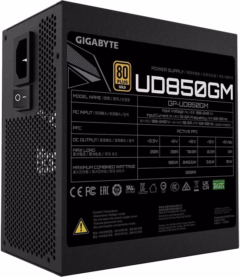 Gigabyte GP-UD850GM 850W 80 Plus Or Modulaire - image 5
