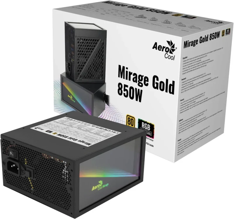 Aerocool Mirage Or RVB 850W 80 Plus Or - image 5