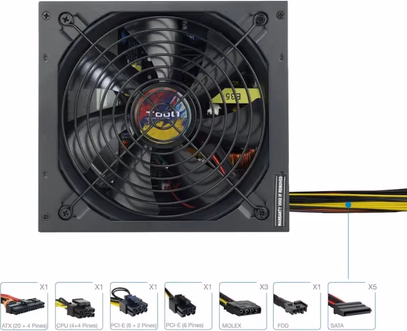 Alimentation Tooq 650W PFC ACTIF - image 2