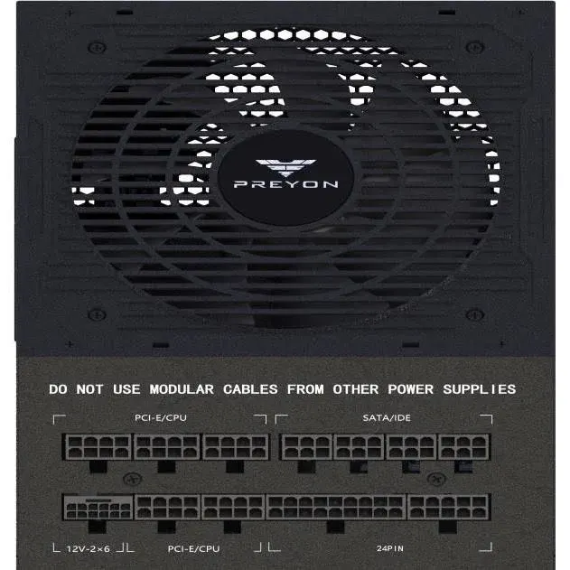 Alimentation PREYON 750W Certification 80+ Gold Modèle Eagle Power Gaming Extras modulaires - image 3