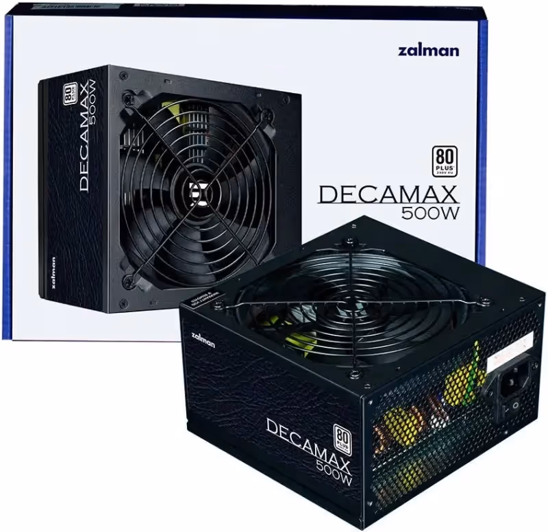 Alimentation Décamax ZALMAN 500W Certificación 80 PLUS Modèle ATX Noir - image 5