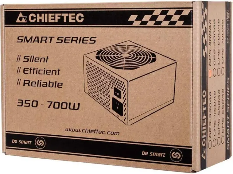 Fuente de Alimentación Chieftec Smart GPS-400A8 400W sans certification ATX non modulaire - image 2