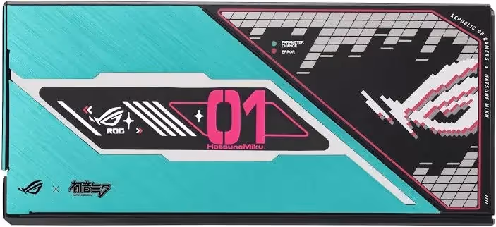 Source d'Alimentation Asus ROG THOR-1200P3-MIKU 1200W 80+ Platinum modulaire RGB - image 4
