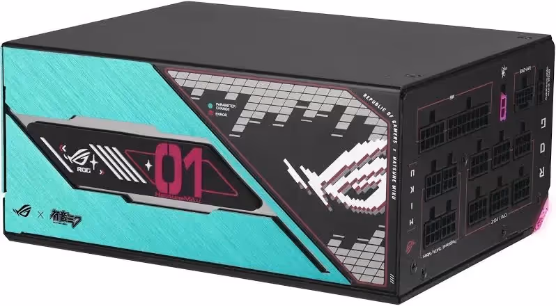 Source d'Alimentation Asus ROG THOR-1200P3-MIKU 1200W 80+ Platinum modulaire RGB - image 5