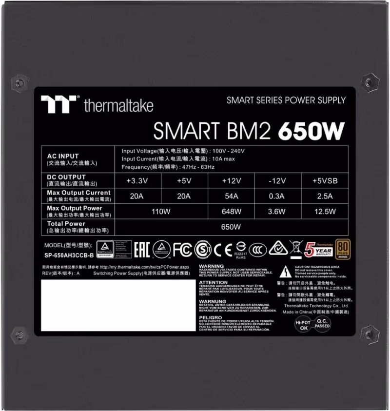 Thermaltake Smart BM2 650W 80 Plus Bronze - image 5