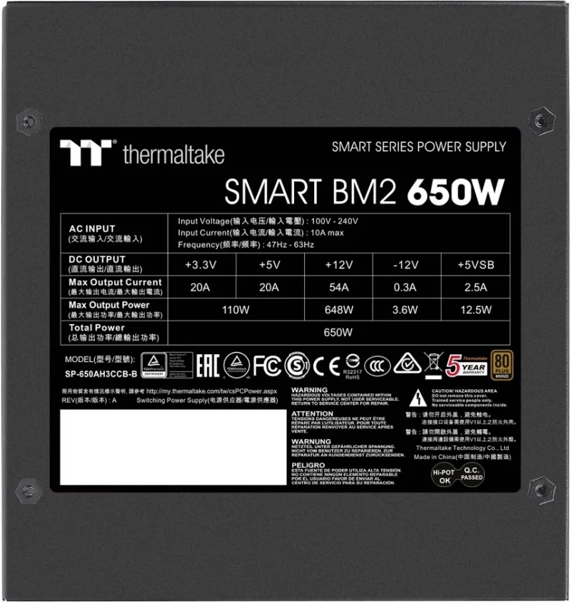 Thermaltake Smart BM2 650W 80 Plus Bronze - image 5