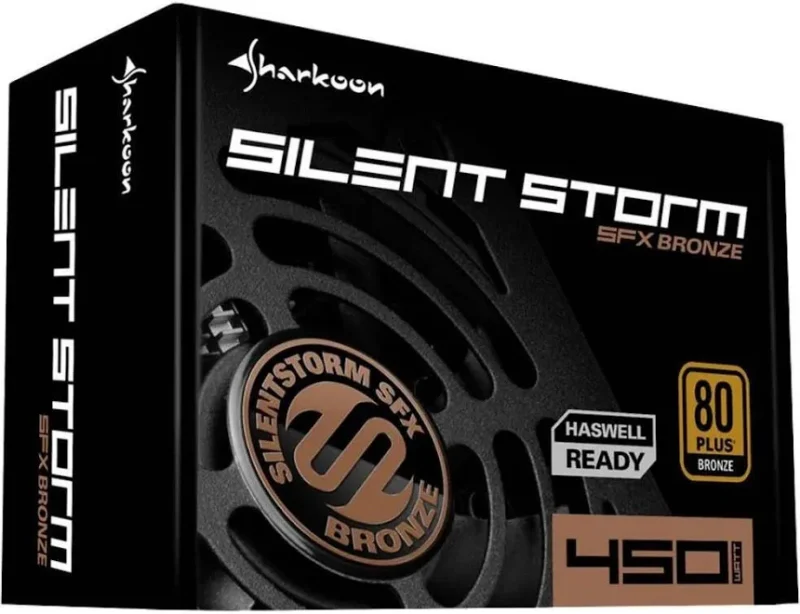 Sharkoon SilentStorm SFX Bronze unité d'alimentation d'énergie 450 W 20+4 pin ATX Noir - image 3