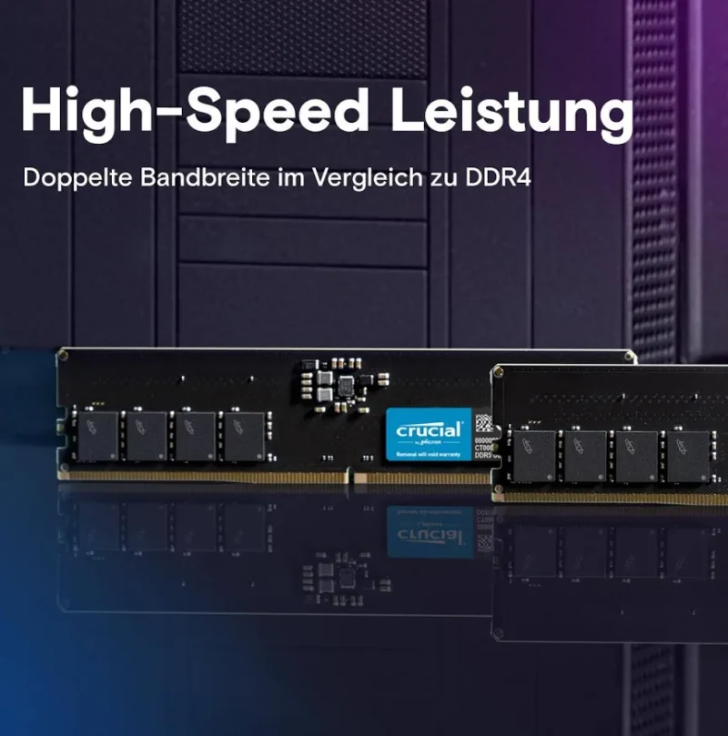 Crucial 16 Go DDR5 4800 MHz - vue 5