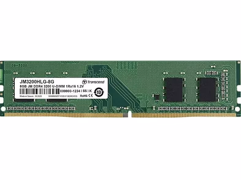 Transcend JetRam 8 Go DDR4 3200 MHz - vue principale