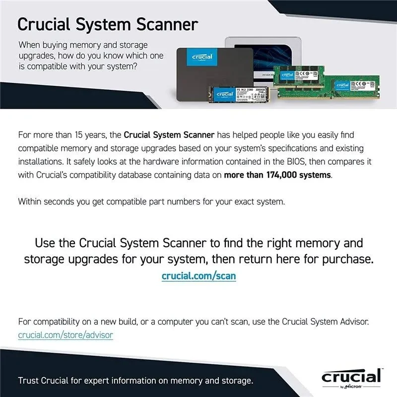 Crucial CT32G4DFD832A 32 Go DDR4 3200 MHz - vue 3