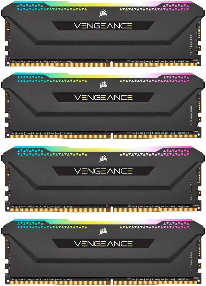 Corsair Vengeance RGB Pro SL 32 Go Kit 4x8Go DDR4 3200 MHz - vue 4