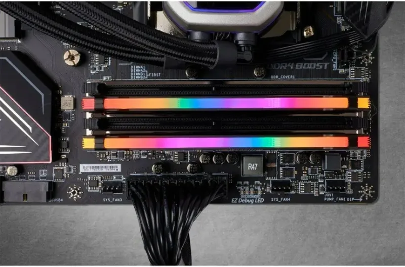 Corsair Vengeance RGB Pro 16 Go Kit 2x8Go DDR4 3600 MHz RGB - vue 3