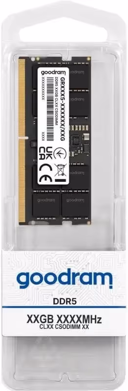 Goodram 16 Go DDR5 5200 MHz - vue principale