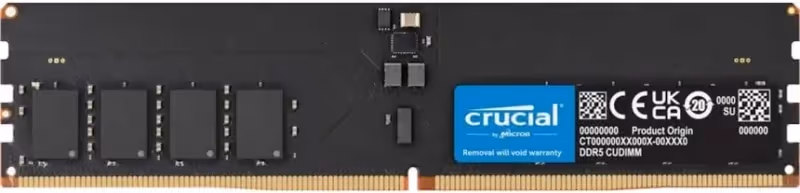 Crucial 16 Go DDR5 6400 MHz - vue principale