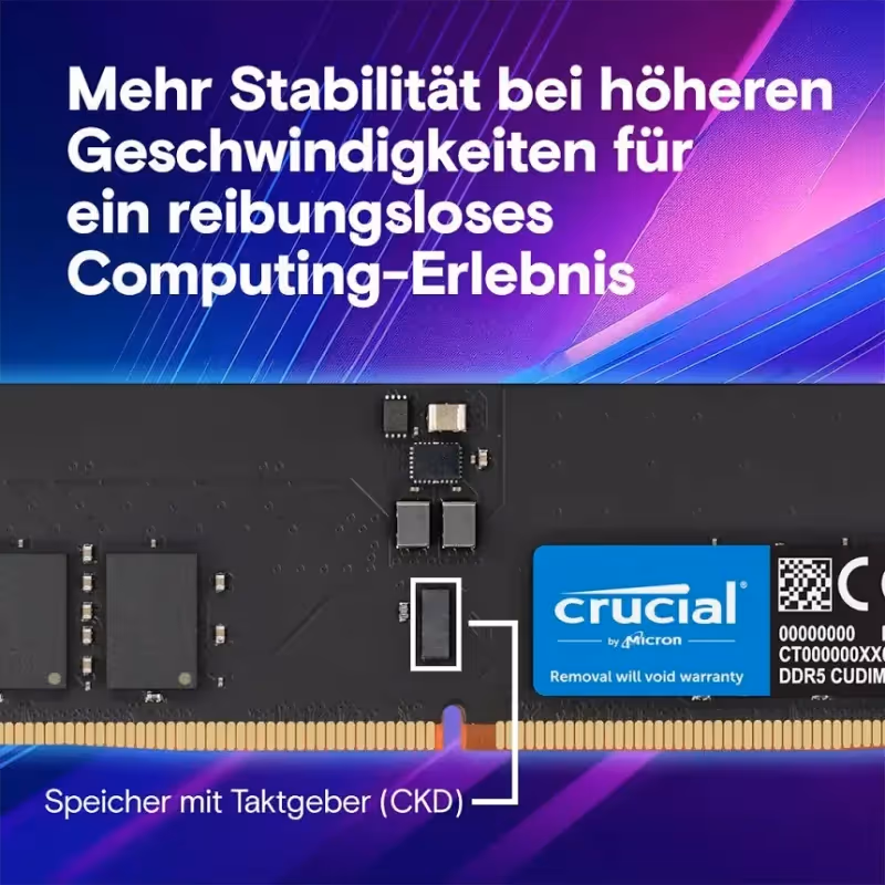 Crucial 16 Go DDR5 6400 MHz - vue 4