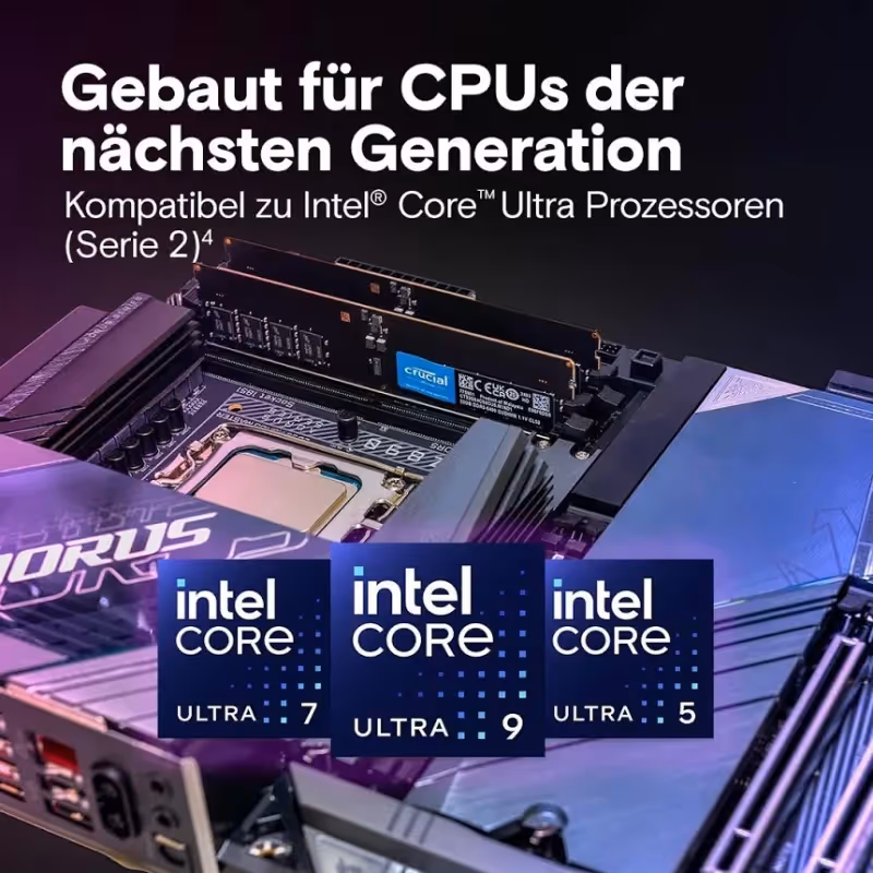Crucial 16 Go DDR5 6400 MHz - vue 3