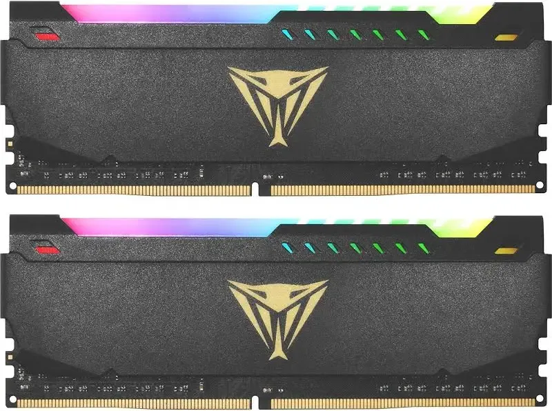 Patriot Viper Steel 16 Go Kit 2x8Go DDR4 3200 MHz RGB - vue 2