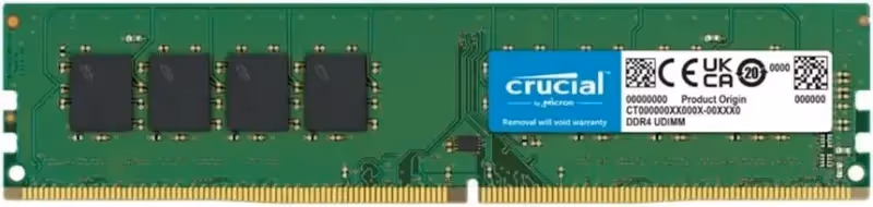 Crucial 8 Go DDR4 3200 MHz - vue principale