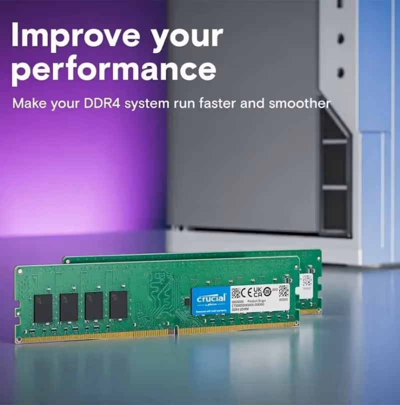 Crucial 8 Go DDR4 3200 MHz - vue 5