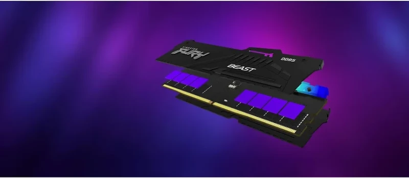 Kingston Fury Beast RGB 16 Go DDR5 5200 MHz - vue 4
