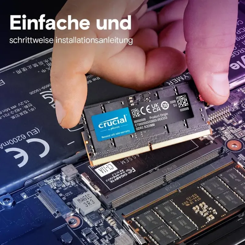 Crucial 64 Go DDR5 5600 MHz - vue 2