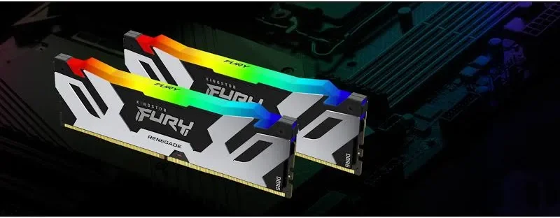 Kingston Fury Beast 96 Go Kit 2x48Go DDR5 6400 MHz RGB - vue 5