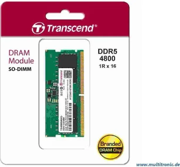 Transcend JM4800ASE 16 Go DDR5 4800 MHz - vue 5