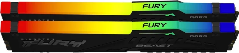 Kingston Fury Beast RGB 64 Go Kit 2x32Go DDR5 6000 MHz - vue 2