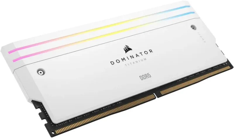Corsair Dominator Titanium 96 Go Kit 2x48Go DDR5 6600 MHz RGB - vue 2