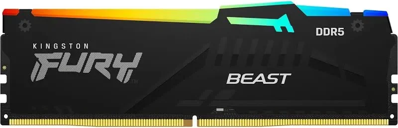 Kingston Fury Beast RGB 8 Go DDR5 5200 MHz - vue 2