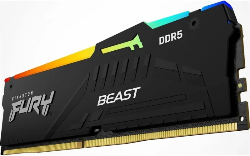 Kingston Fury Beast RGB 32 Go DDR5 5600 MHz - vue 5
