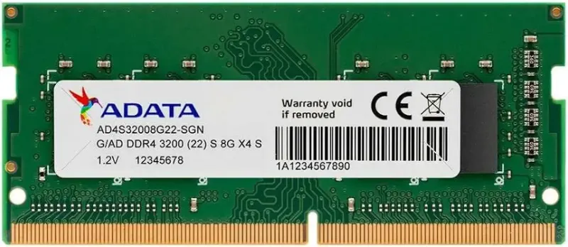 ADATA SO-DIMM 8 Go DDR4 3200 MHz - vue 2