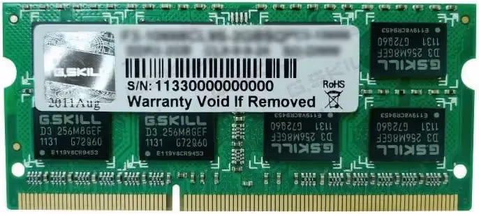 G.Skill 8 Go DDR3 1333 MHz - vue principale