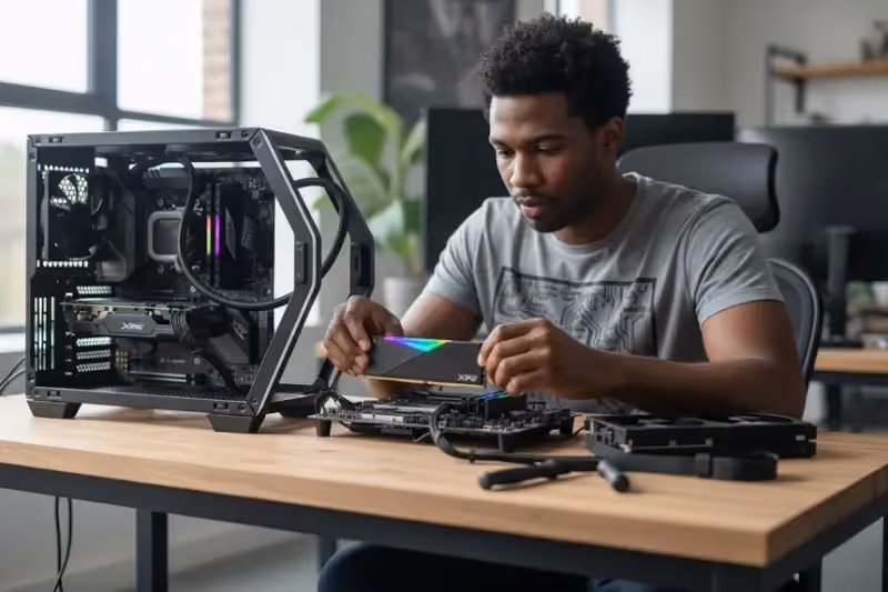 ADATA LANCER RGB 16 Go DDR5 RGB - vue 3