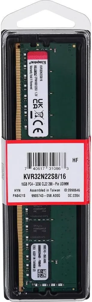 Kingston ValueRAM 16 Go DDR4 3200 MHz - vue 5