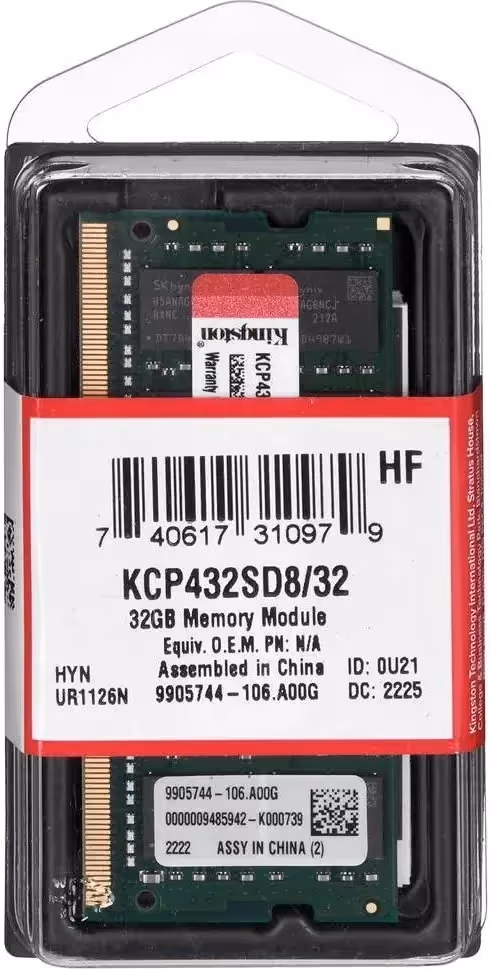 Kingston 32 Go DDR4 3200 MHz - vue 3