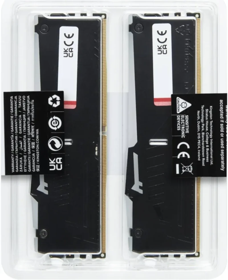 Kingston Fury Beast RGB 32 Go Kit 2x16Go DDR5 6000 MHz - vue 4
