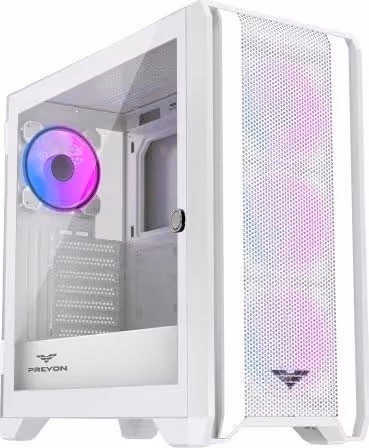PREYON Nest Windy+ White ATX RGB