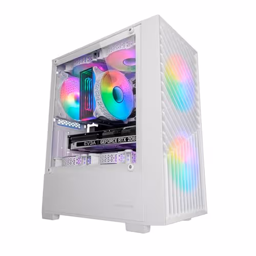 Mars Gaming MC-Vortex mATX RGB White