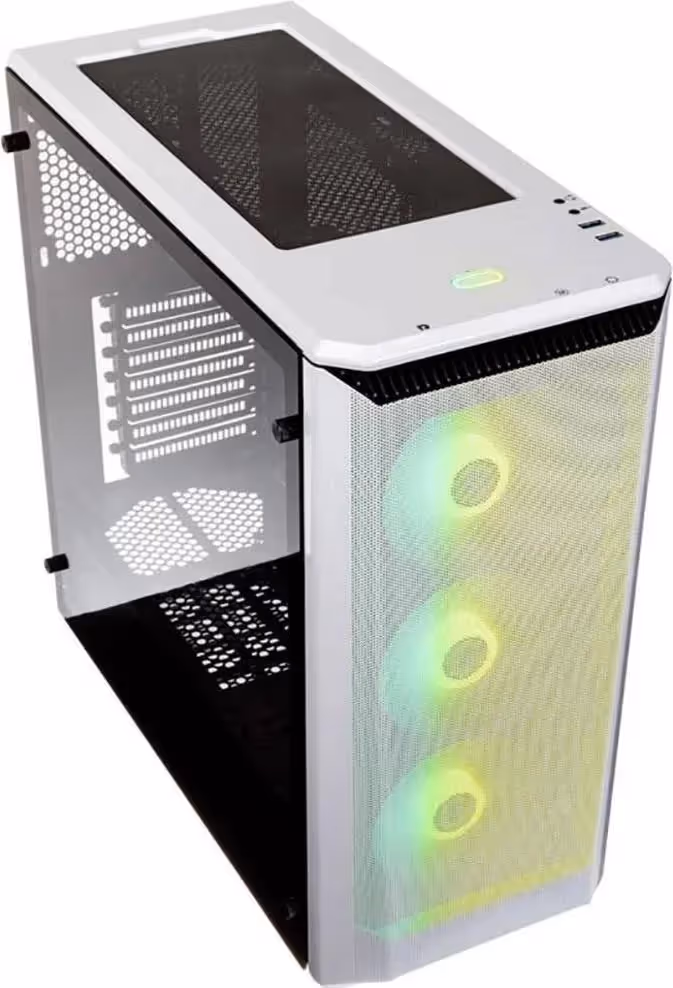 Phanteks Eclipse P400A ATX RGB White - vue 3