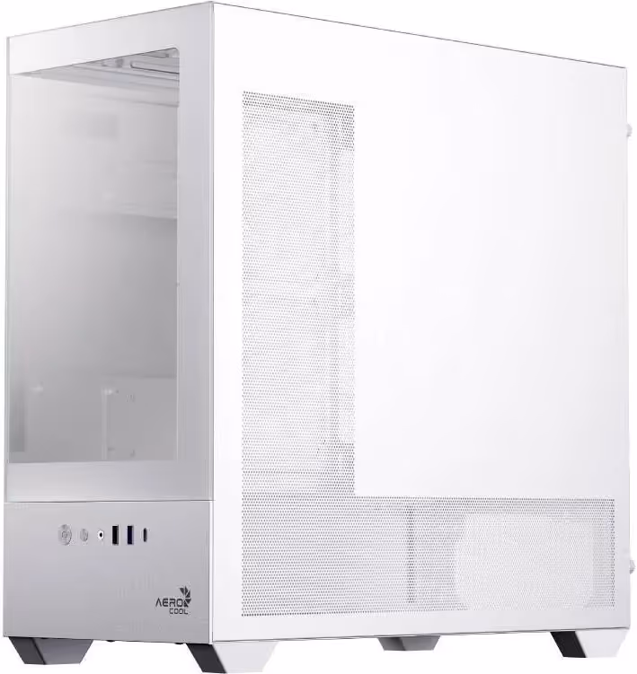 Aerocool P300D Digi-G mATX White - vue 3